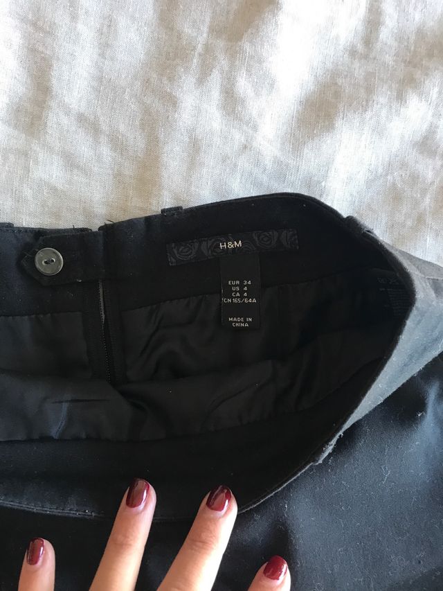 Minifalda negra de H&M