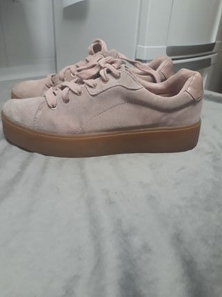 zapatillas rosa palo