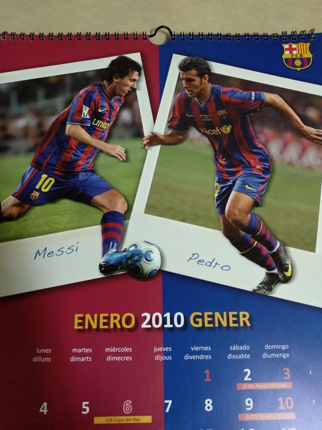 CALENDARIO 2010 FC BARCELONA