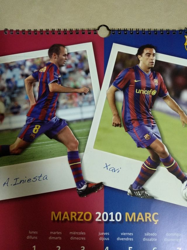 CALENDARIO 2010 FC BARCELONA