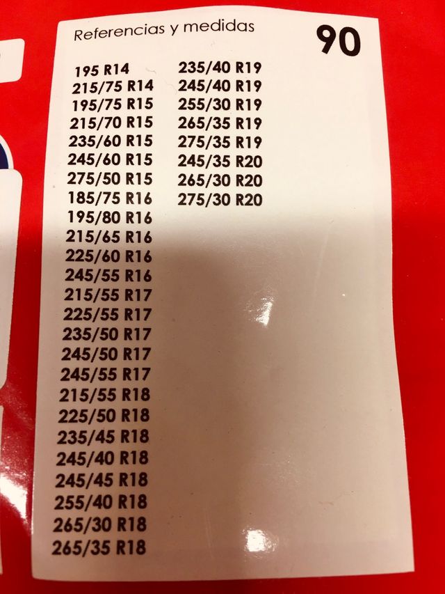 Cadenas de nieve textil sin usar