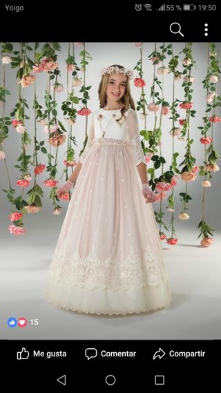 VESTIDO COMUNION MICOL ESMERALDA | Pureza Ceremonia