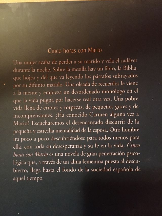 Miguel Delibes, 5 horas con Mario