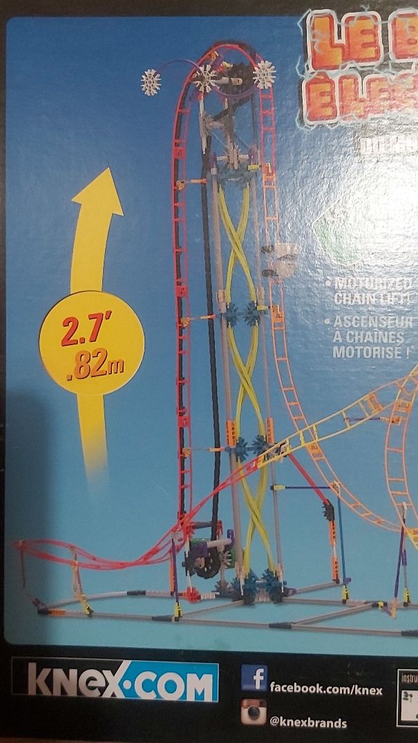 KNEX montaña rusa