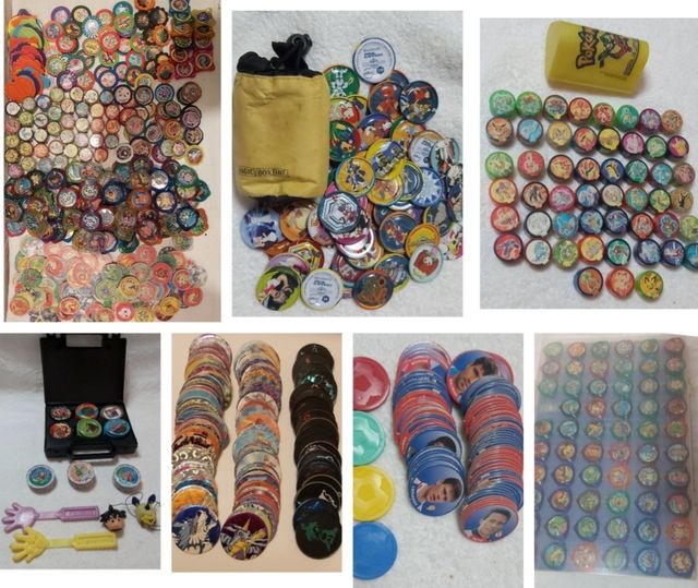 tazos rappers magic box / kraks pokemon / rollers