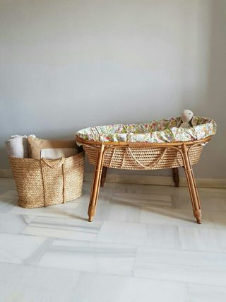 capazo mimbre bebe segunda mano