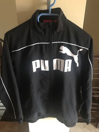 Chaqueta chándal Puma negra 12 de segunda mano por 10 EUR en Picanya en  WALLAPOP