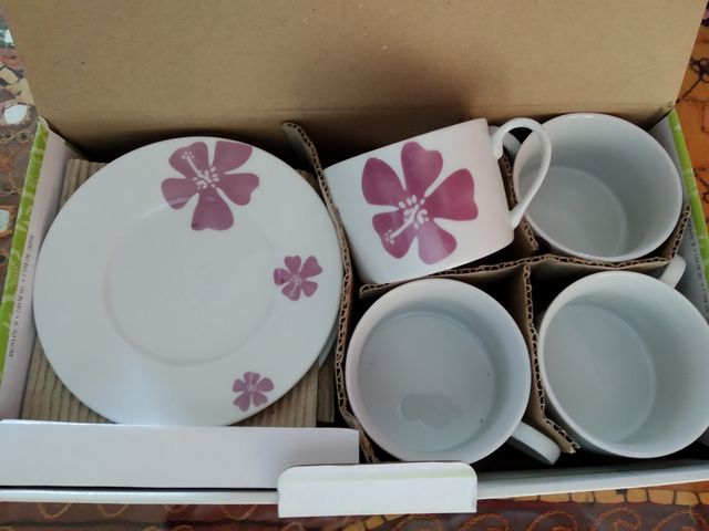 Juego de 4 tazas café