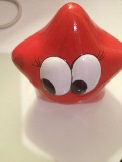 Hucha Roja Estrella de Cerámica