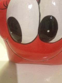 Hucha Roja Estrella de Cerámica