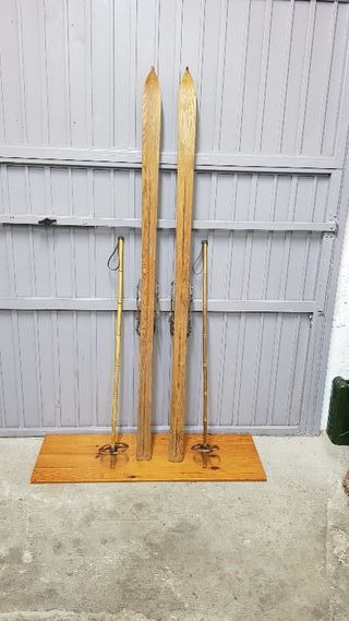 Esquís años 20 de segunda mano por 290 € en Bagà en WALLAPOP