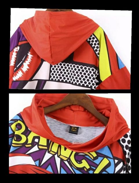 A Estrenar Camiseta larga capucha Cómic / Pop Art