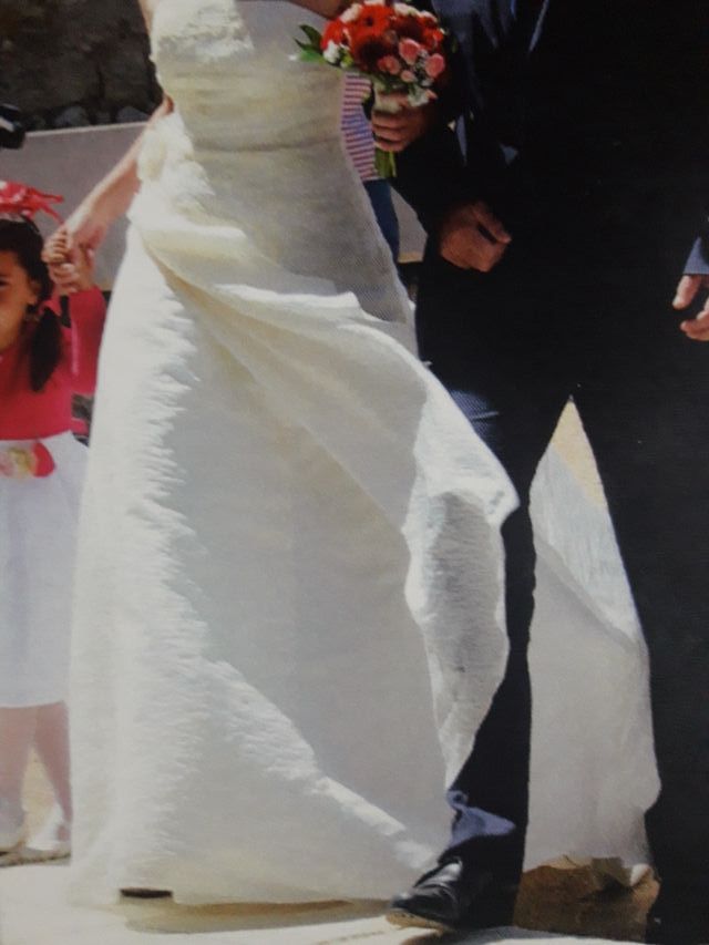 vestido de novia rosa clara