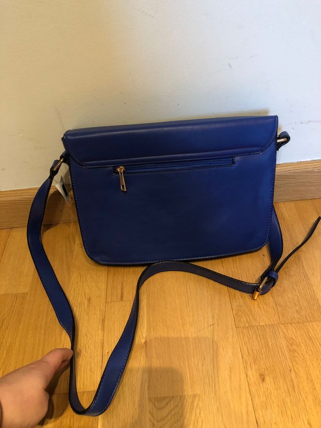 Bolso azul añil modelo cartera nuevo
