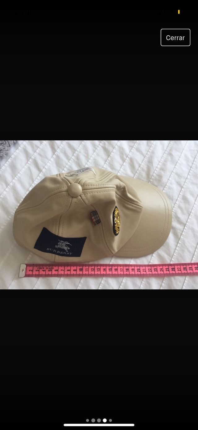 Gorra de piel Burberry