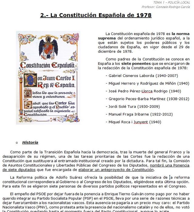 Preparación 100% clases Oposición Policía Local