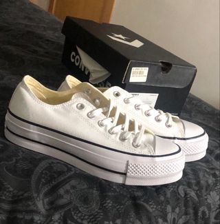 precio converse plataforma blancas