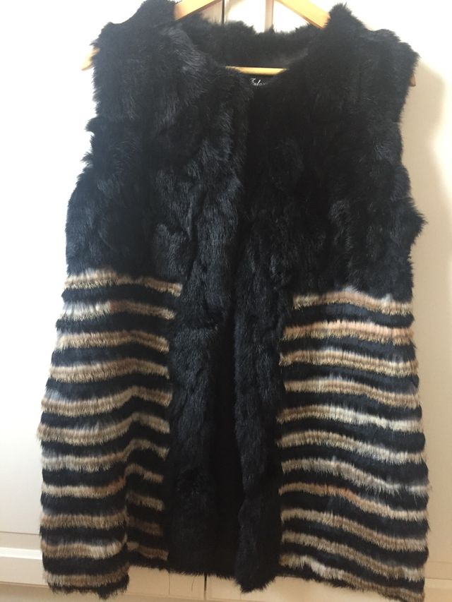 Chaleco piel natural, súper bonito