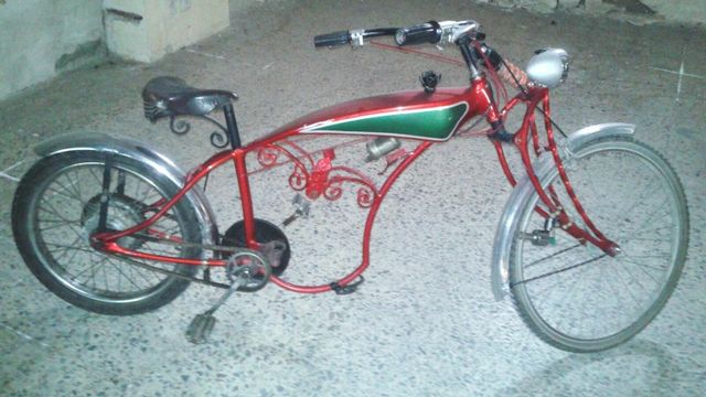 bicicleta artesana cruiser playera