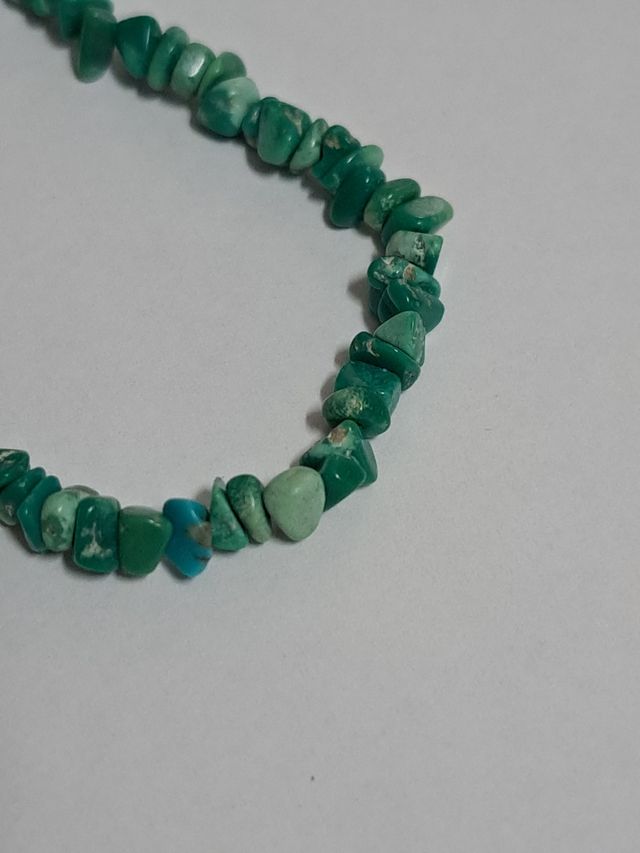 collar turquesas y oro 18k