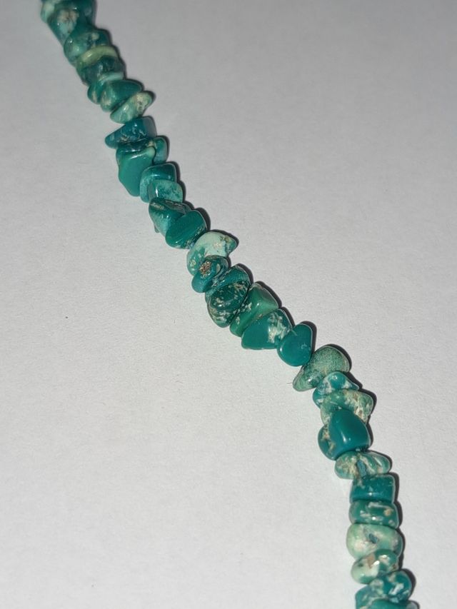 collar turquesas y oro 18k