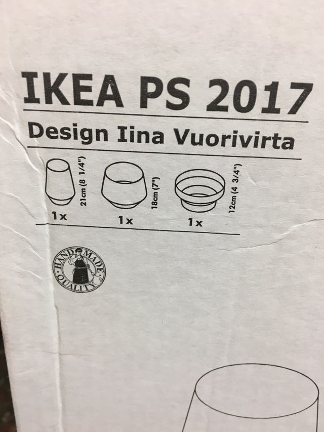 Sin uso 3 Jarrones IKEA