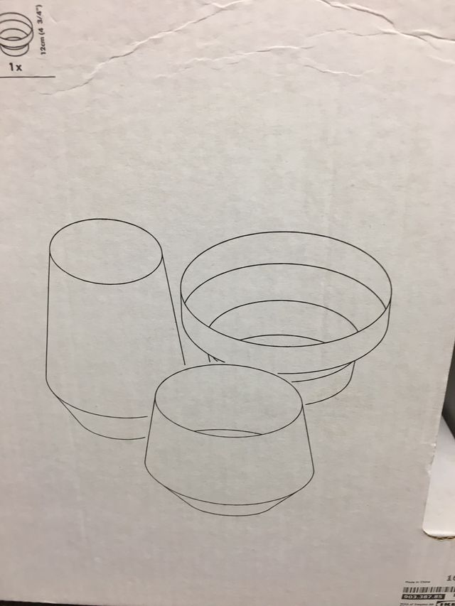 Sin uso 3 Jarrones IKEA