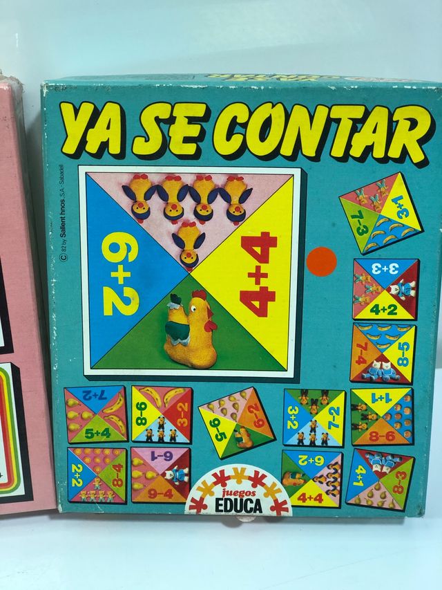 Juguete antiguo, juego de Mesa antiguo educa.