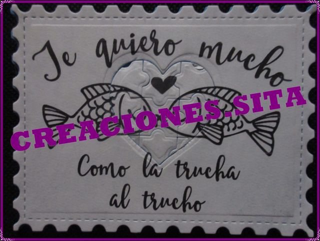 Frase con minipuzle corazon.