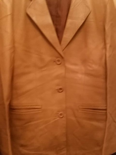 CHAQUETA  CAMEL d PIEL  T/38-40