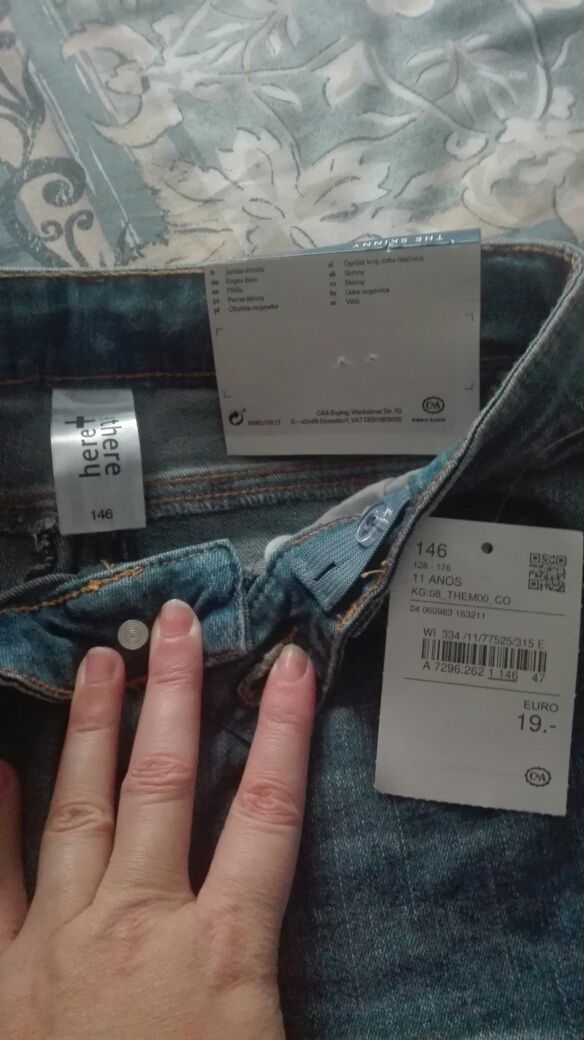 Pantalón vaquero talla 146 cm