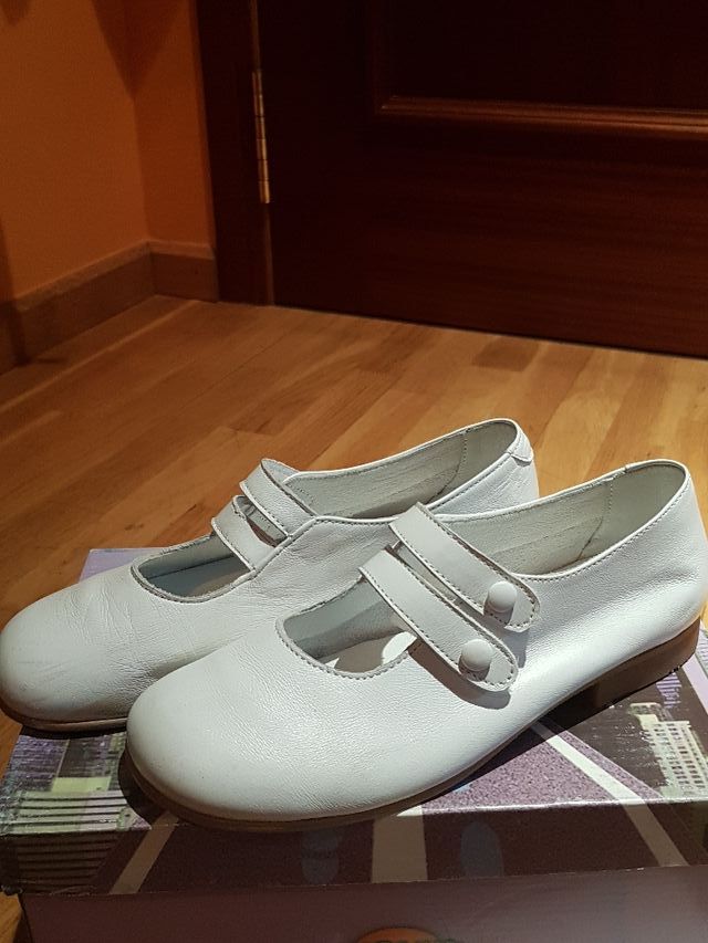 zapatos niña blanco