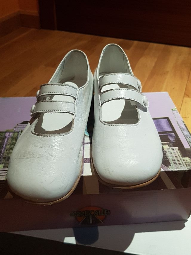 zapatos niña blanco