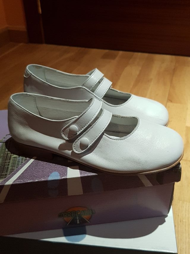 zapatos niña blanco