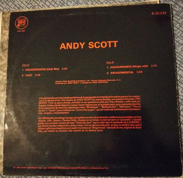 Vinilo ANDY SCOTT