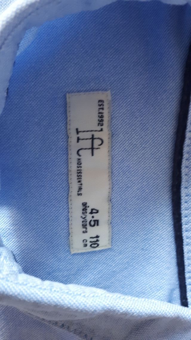 Camisa niño Talla 4-5