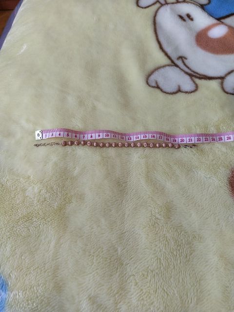 Pulsera plata tonos rosas