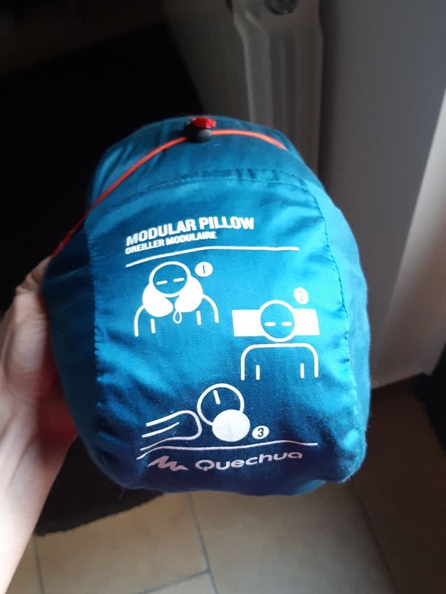 almohada para camping