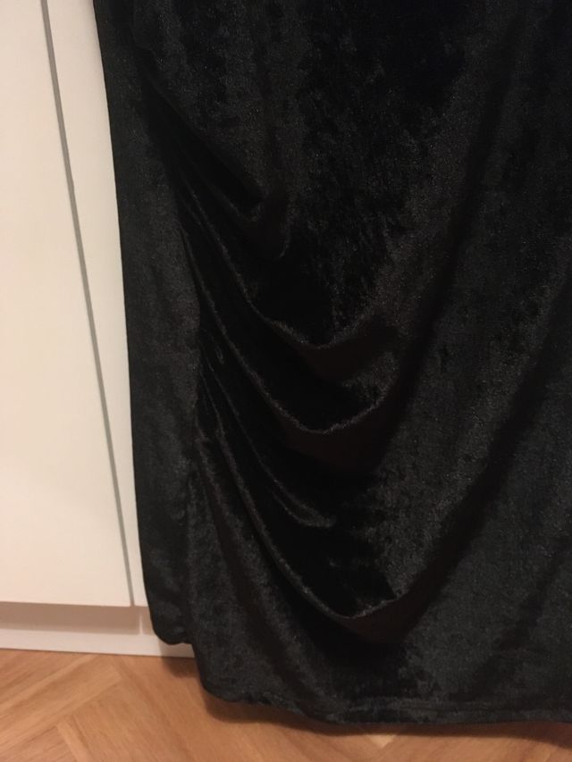 Vestido negro terciopelo T 38 Nuevo