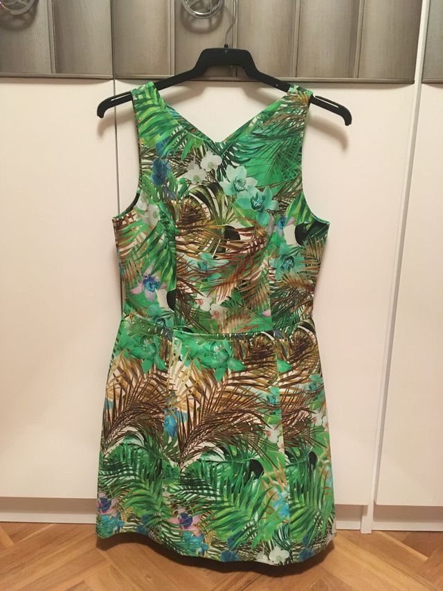 Vestido floral verde T 38