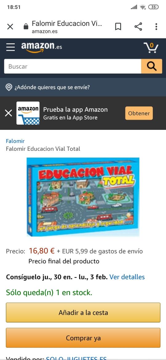 Juego de mesa Educación Vial Total