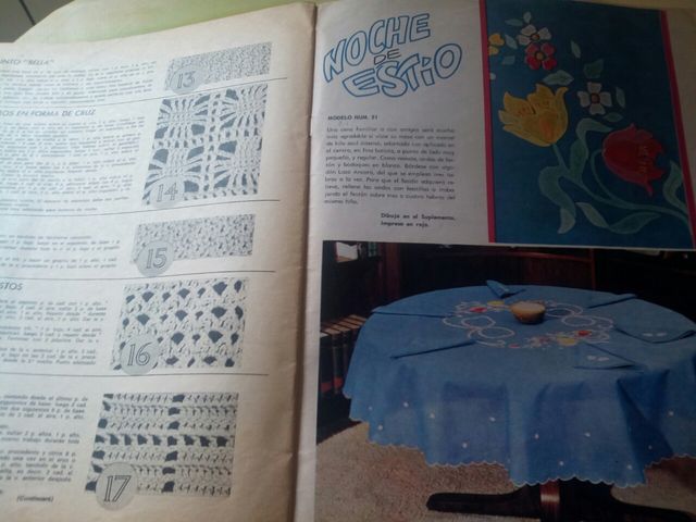 9 revistas antiguas de labores del hogar 60-80