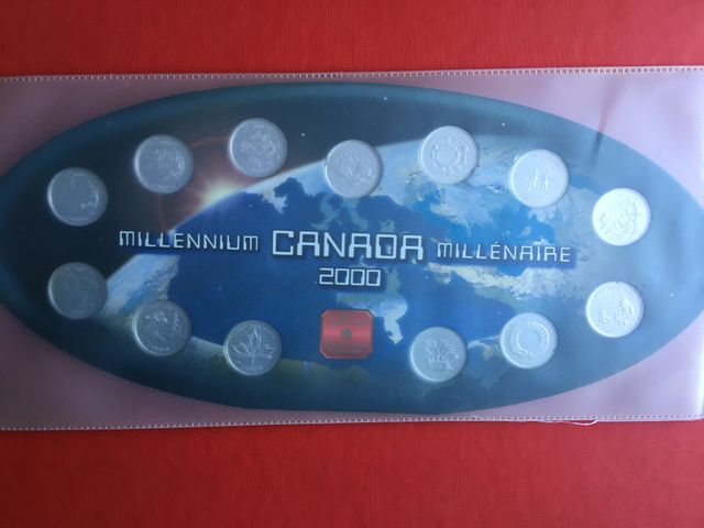 13 monedas de CANADA del Milenio