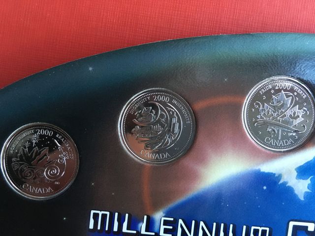 13 monedas de CANADA del Milenio