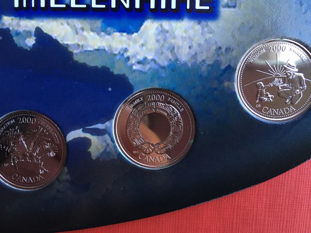 13 monedas de CANADA del Milenio