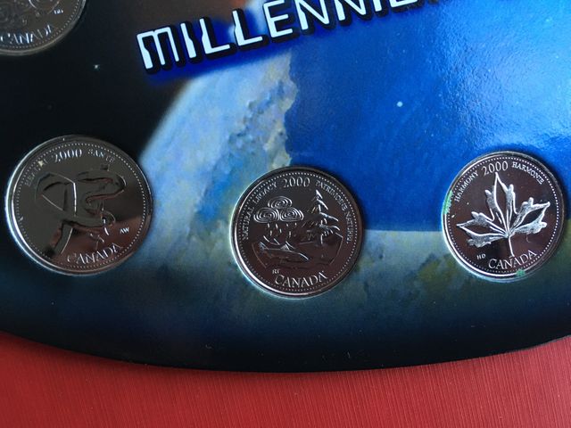 13 monedas de CANADA del Milenio