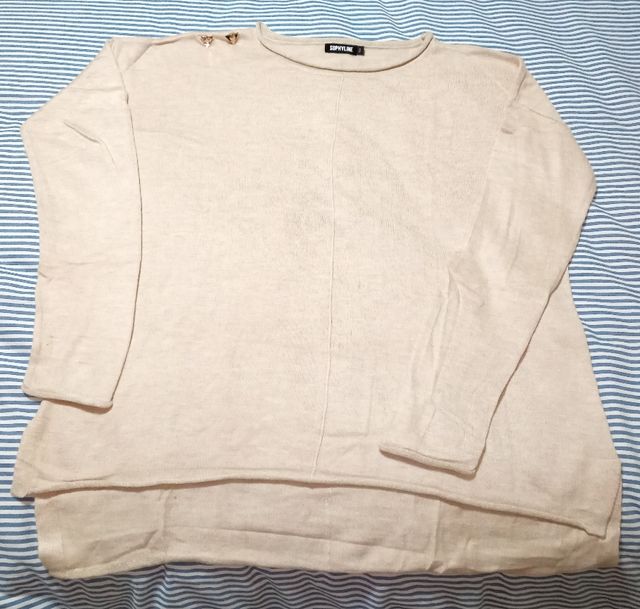 Jersey oversize beige