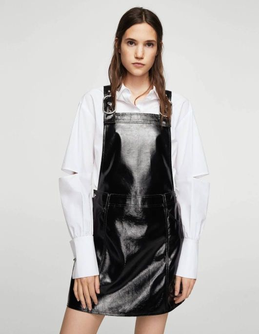 Pichi vinilo negro Mango