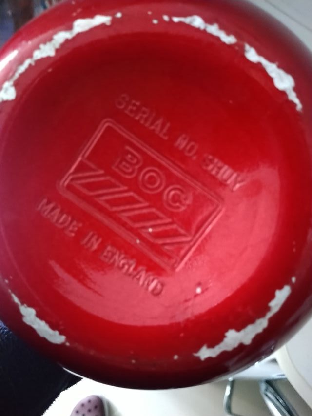 antiguo sifón inglés BOC + 9 recargas