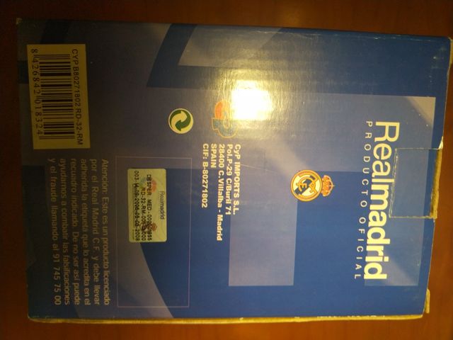 Reloj despertador del Real Madrid.